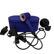Dyson Supersonic Hair Dryer Blue HD07 w/ 5 attachments and case
