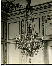 L.P. Phot. France, Paris, Ecole supérieure de Guerre, Empire Vinta style chandelier