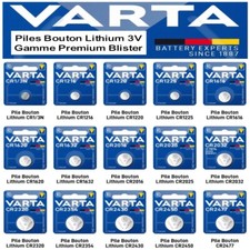 Piles VARTA CR2032 CR2025 CR2016 … CR2430 CR2450 ( Gamme Premium sous Blister )