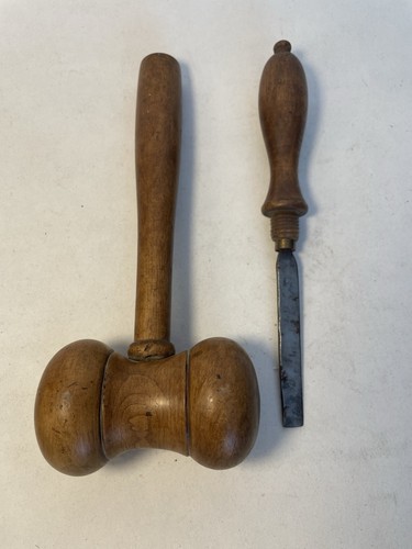 Outil ancien maillet casser - maillet, À