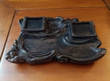 Ancien encrier de bureau Art