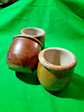 ancien pot de yaourts en gres