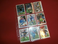 1 Page of 1990s UPPER DECK Soccer Trading Cards (9 Assorted Cards)