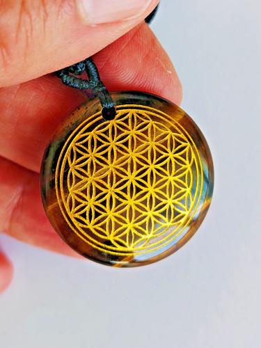 Pendentif fleur vie - pendentif,