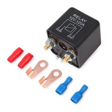 Relais 12V 120A 4 Pin avec 2 Pin Footprint + 2 Terminal Coupleur Separateur B...