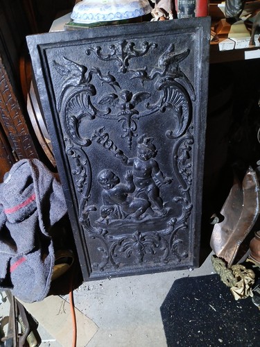 Plaque cheminee ancienne - de,
