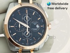 Tissot Couturier Chronograph Watch: Black Dial, Swiss Made, Stainless Steel