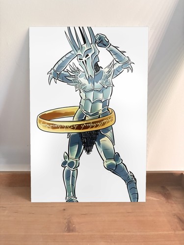 Poster métal sauron hula - métal, hoop