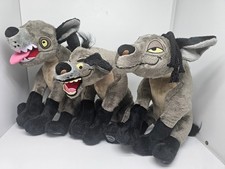 Disney Ed Villains Hyena Shenzi Lion King Plush Toys 14" Set 3
