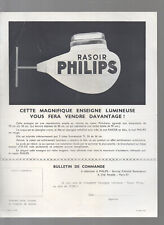 advertising old papers PHILIPS sign light razor PHILIPS (P49737)