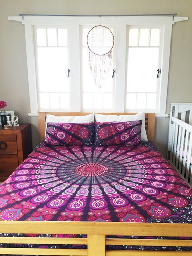 Indien reine taille lit drap - reine,