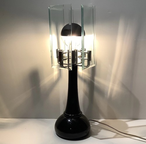 Mid century lampe - lampe, verre