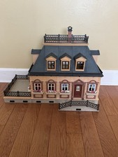 Playmobil Victorian Mansion House Set 5305 Discontinued Complete No Furniture