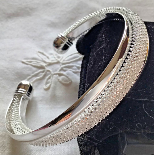 Bracelet jonc argent - en,