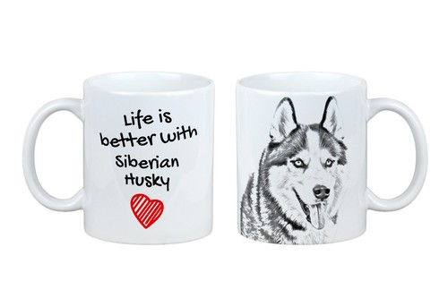 Tasse siberian husky - husky, avec
