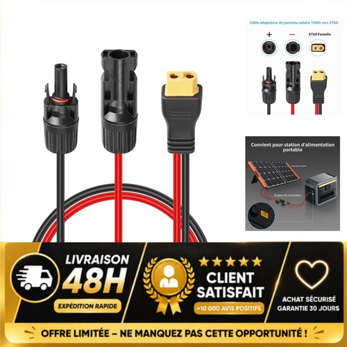 Câble adaptateur solaire - adaptateur,