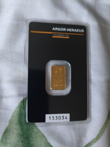 Argor heraeus lingot - argor-heraeus, d’or