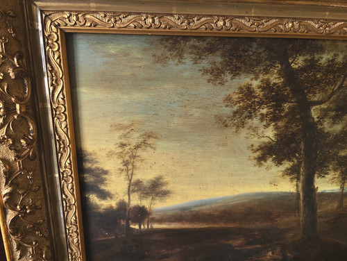 Tableau ancien peinture huile - tableau,