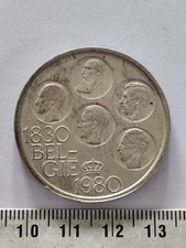 PIECE 500 FRANCS BELGIQUE 1980 150 ans d'indépendance de la Belgique Ref22388J