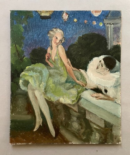 Pierrot colombine huile - et, colombine,