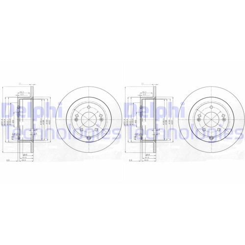 Delphi disques frein - disques, de