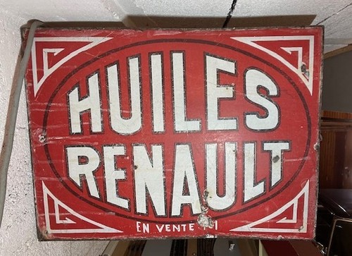 Belle plaque émaillée double