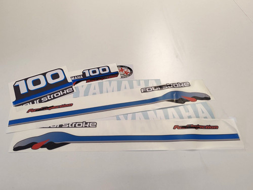 Yamaha 100 autocollants - autocollants, 4