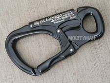 Genuine Kong TANGO Aluminum Alloy Double Gate Wide Opening Carabiner Black