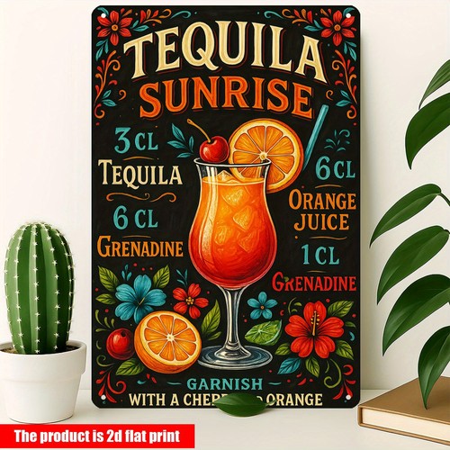 Tequila sunrise cocktail - tequila,