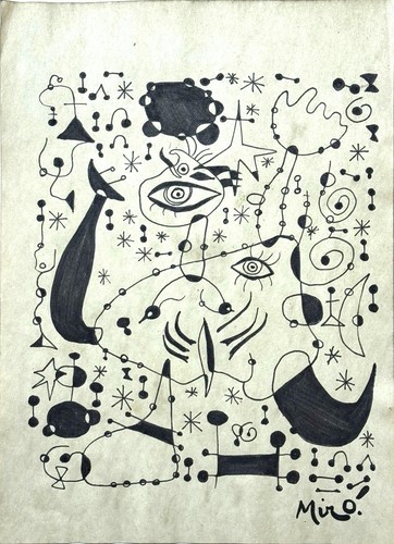 Miro joan dessin abstrait - miro, joan,