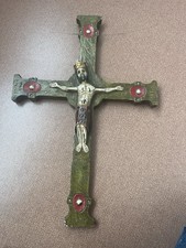 Grande Croix Christ En Bois