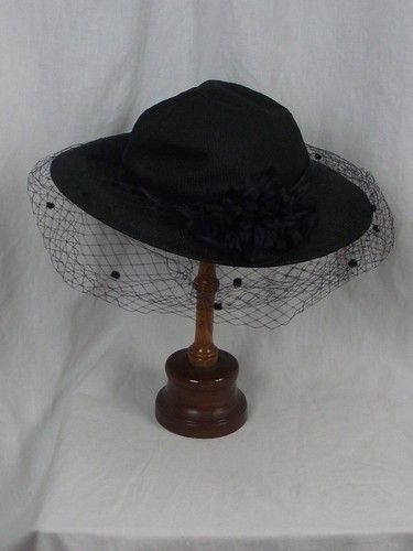 Chapeau voilette paille - chapeau,
