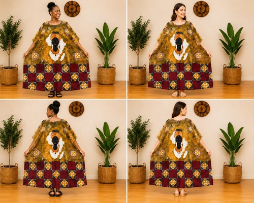 Boubou femme batik wax - boubou,