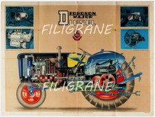FORDSON MAJOR TRACTEUR Rbxy - POSTER HQ 40x60cm d'une AFFICHE VINTAGE
