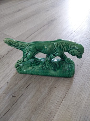 Statuette faience chien - chien, de