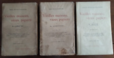 Lot of 3 Antique Books (T1-T2-T3): OLD HOUSES, OLD PAPERS by G. LENOTRE