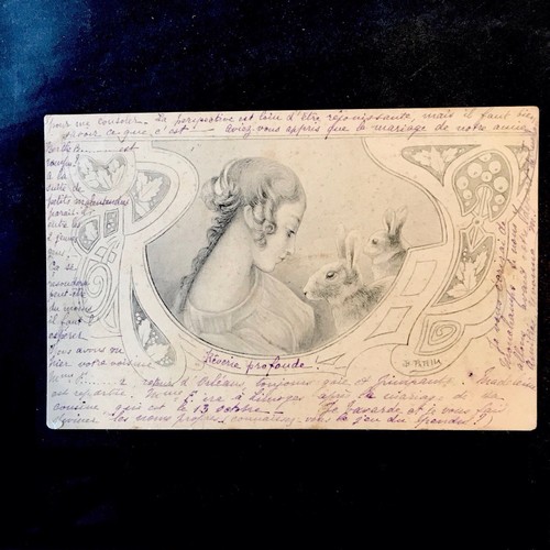 Cpa art nouveau illustrateur - art,