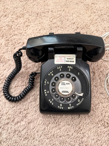 Vintage itt rotary desk phone - itt,