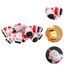 Guirlande lumineuse de noël, 1 pièce, pour Festival, père noël (jaune chaud)