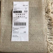 Ikea Sortso tapis coton non pelucheux / Écru X2