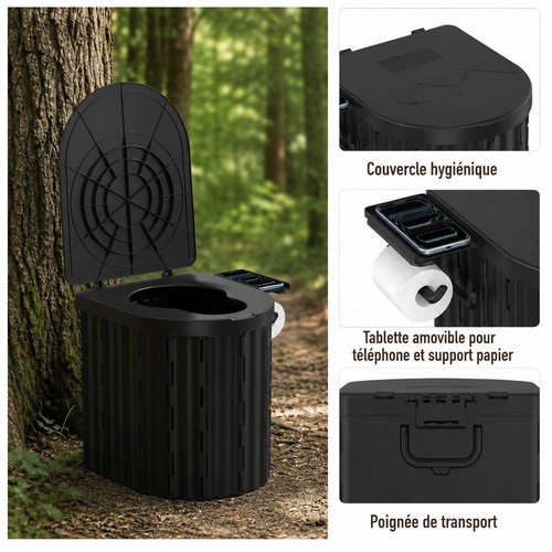 Toilettes portables pliables