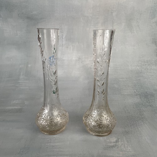 Paire vase ancien verre - ancien,