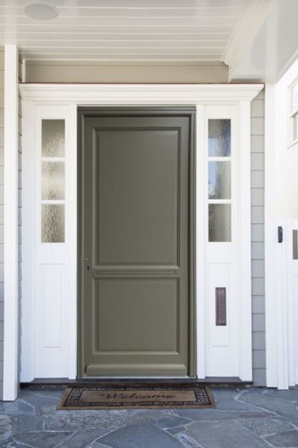 Porte entrée bois pleine - porte,