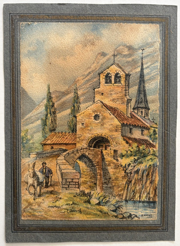 Barday montagne village eglise - montagne,