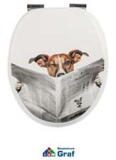 Siège Wc / / Abattant Couvercle de Toilette " Lesestoff " Soft-Schließ-Komfort #