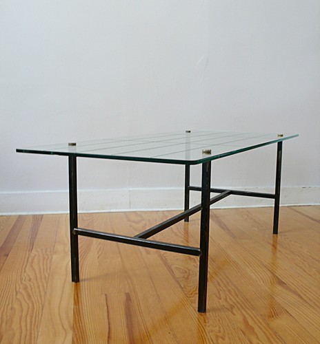 Table basse verre metal - basse,
