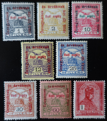 Timbres hongrie couronne - hongrie,