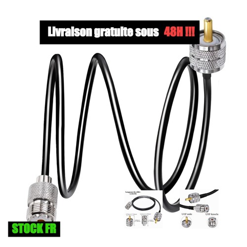 Câble coaxial uhf pl259 - coaxial,
