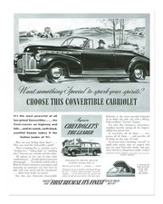 Ancienne affiche de voiture