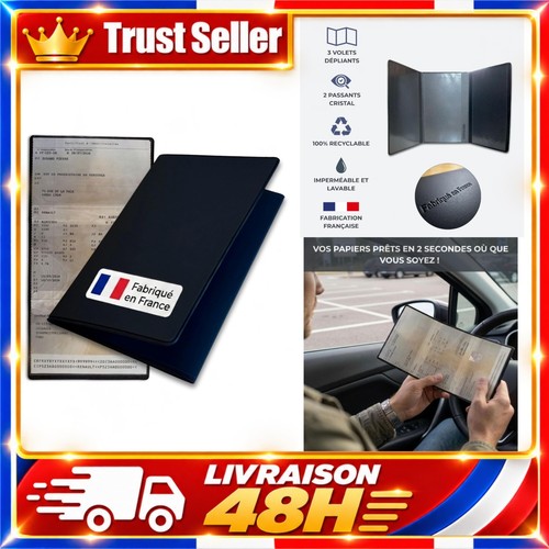 Porte carte grise voiture